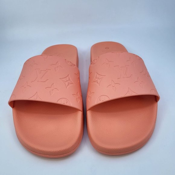 Louis Vuitton Men's Orange Monogram Waterfront Mule Sandals - Picture 3 of 15